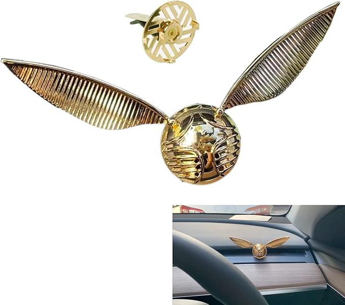 Car Air Freshener Golden Snitch Car Aroma Diffuser Car Air Freshener Car Diffuser Air Purifier Car Decoration Accessories (For Tesla)