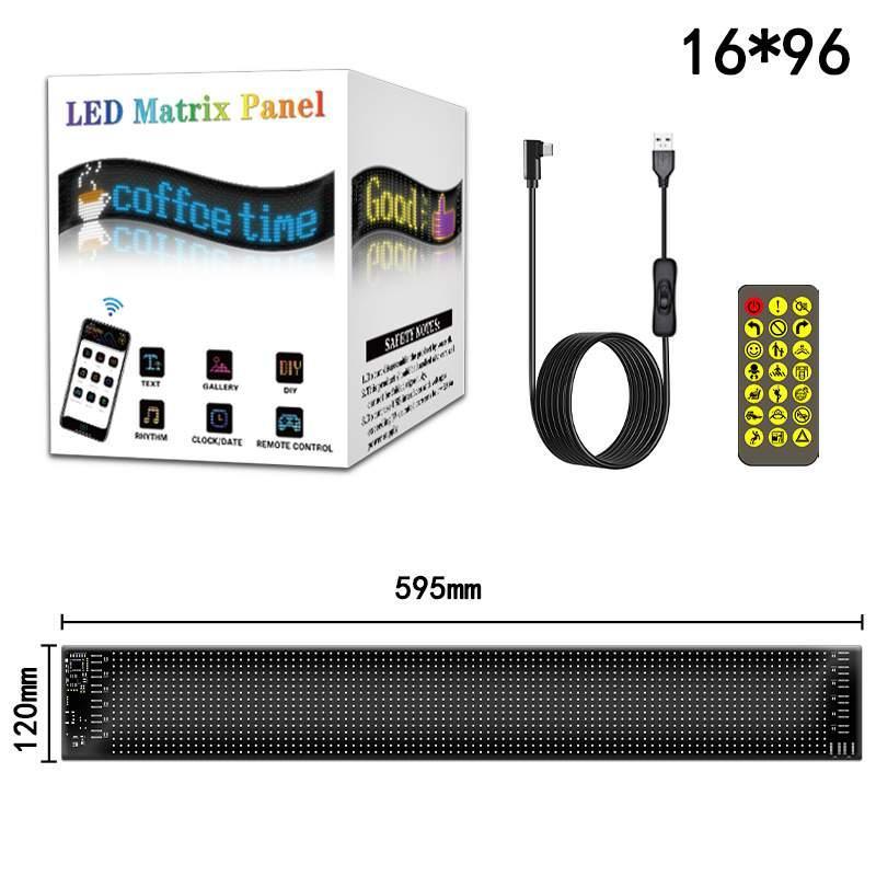 LED flexible display | For cars, Bluetooth compatible, advertising, smart, car sticker, IP65 waterproof, soft display