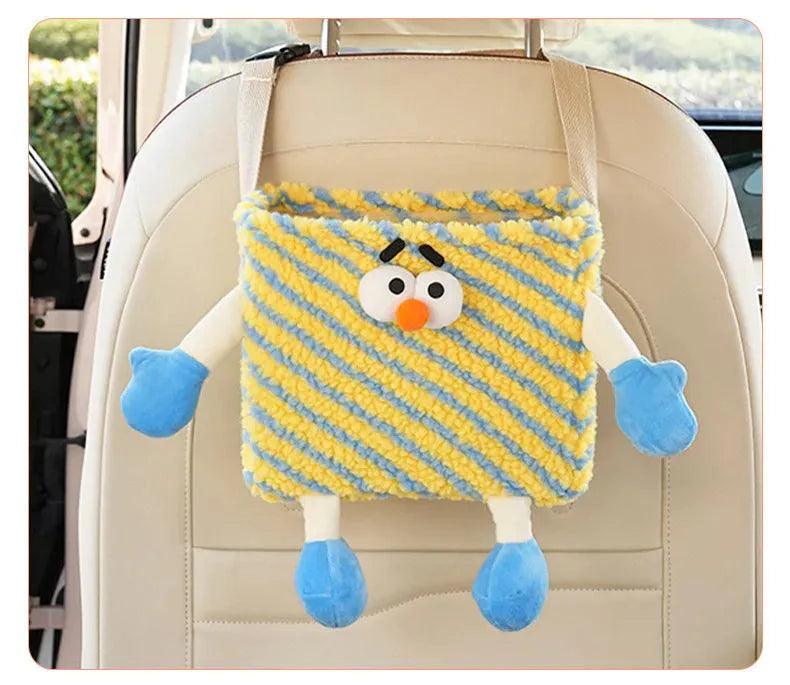 Car trash can | Cute, monster, car, rear-mounted, storage box, creative, car storage box