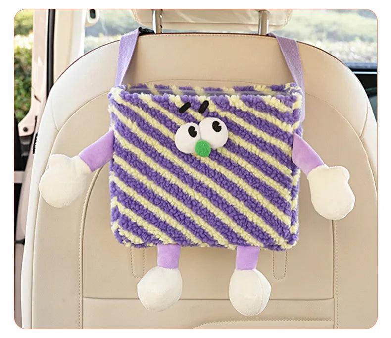 Car trash can | Cute, monster, car, rear-mounted, storage box, creative, car storage box