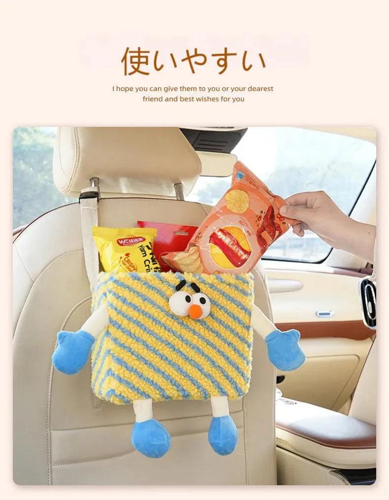Car trash can | Cute, monster, car, rear-mounted, storage box, creative, car storage box