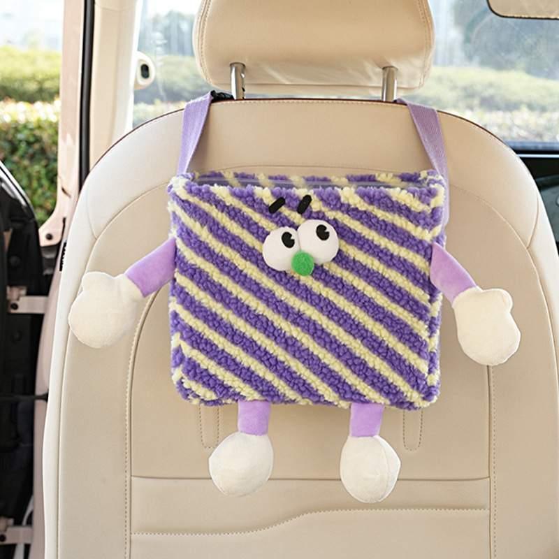 Car trash can | Cute, monster, car, rear-mounted, storage box, creative, car storage box