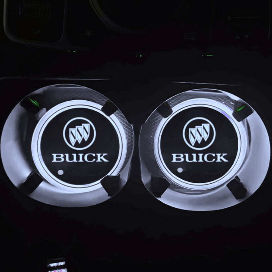LEDコースター|カラフル・カー用品・車載・USB充電・防滑・雰囲気ライト・おしゃれ