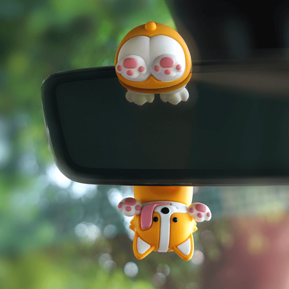 Car air fresheners | Cute, cartoon, perfume, ornaments, creative, luxury, rearview mirror, swaying dog, aroma, car interior