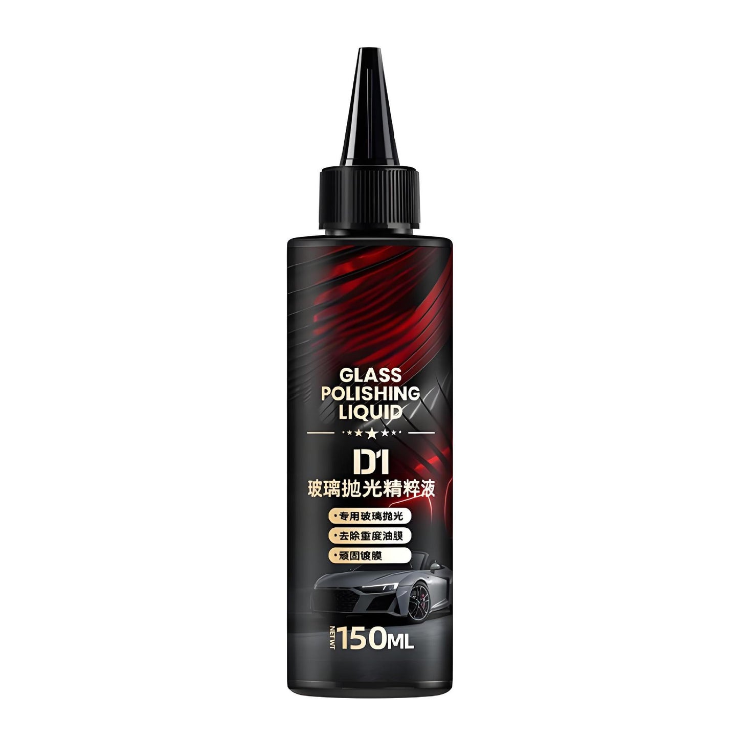 D1 Glass Polishing Liquid 150ML – Removes stubborn oil and water stains and gives glass a glossy finish