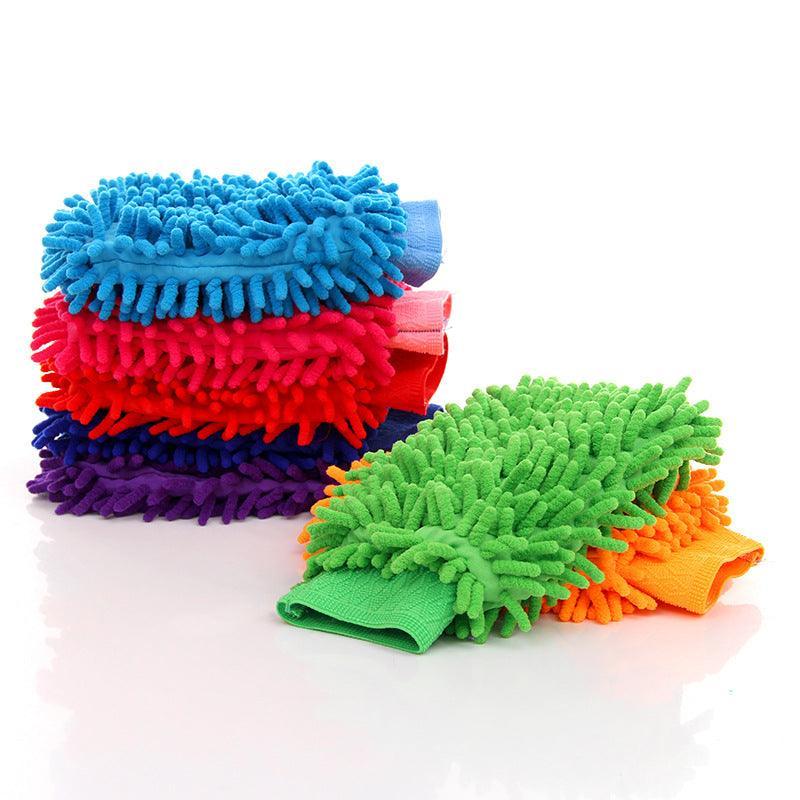 Car Wash Gloves Professional Microfiber Chenille Glove Type Car Wash Brush Car Wash Gloves Car Wash Mop Glove Type Car Wash Scratch Prevention