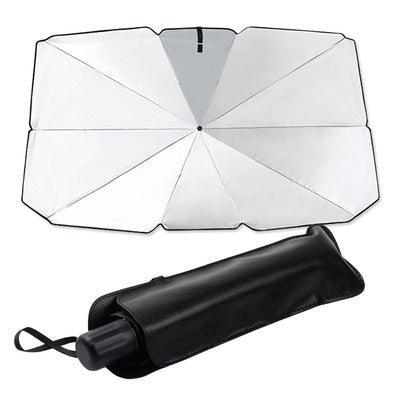 Car Sunshade, Light Car Sunshade, Folding Umbrella, Easy to Install, Convenient to Store, Light Blocking, Heat Blocking, Car Windshield Cover, Privacy Protection, UV Protection, Heat Protection, Storage Pouch Included