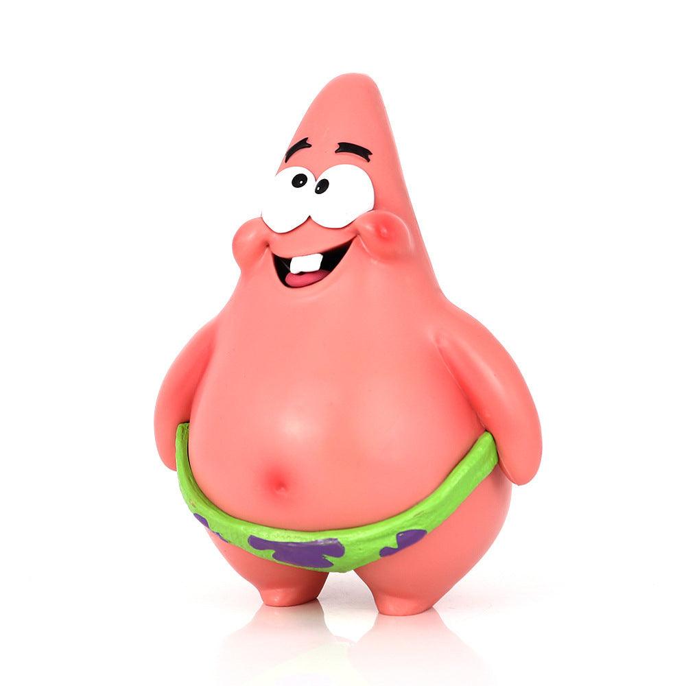 Car Figure Spongebob Anime Figure Patrick Star Figure Car Desktop Cartoon Model