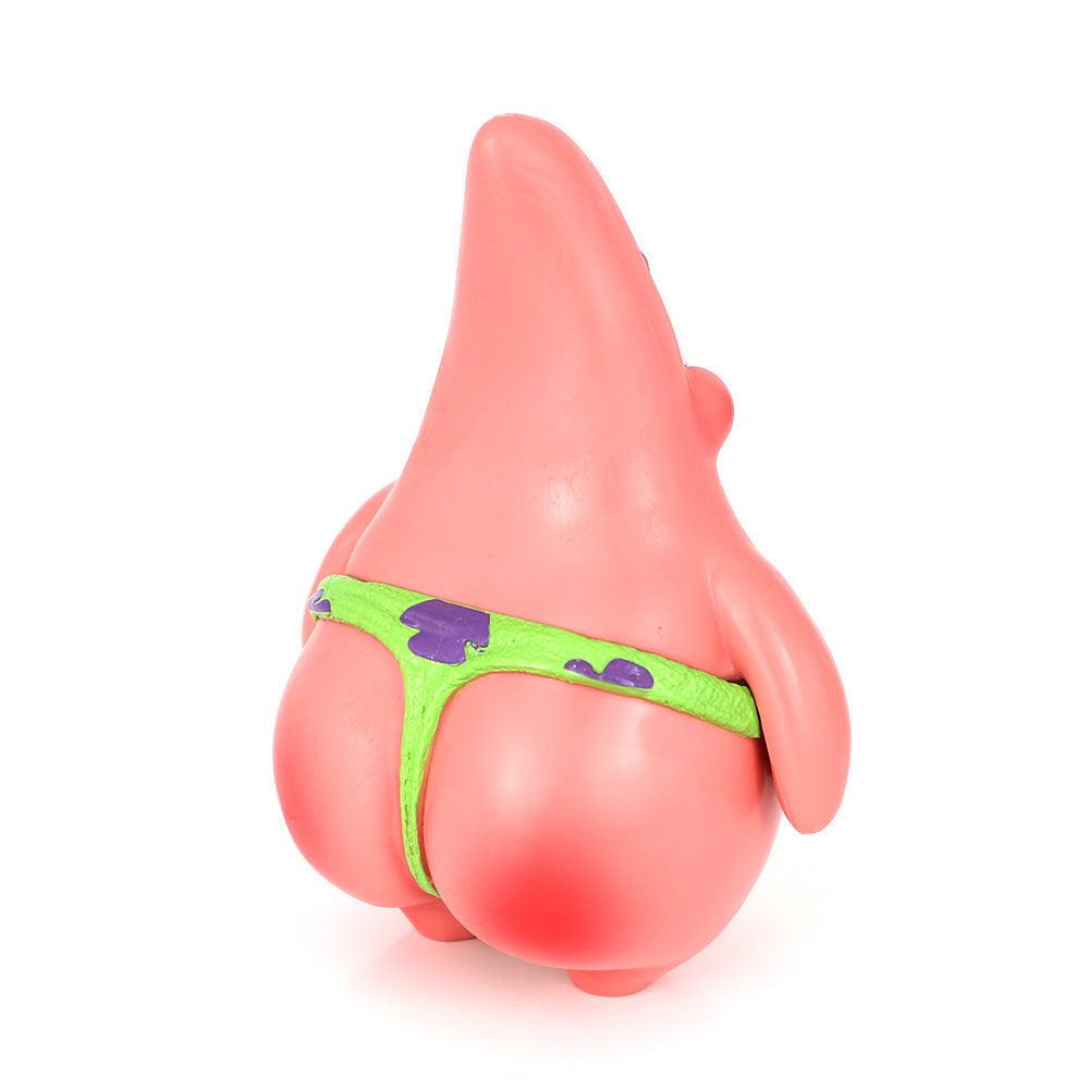 Car Figure Spongebob Anime Figure Patrick Star Figure Car Desktop Cartoon Model