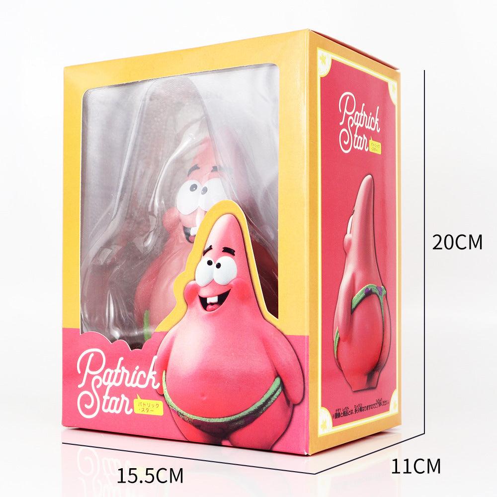 Car Figure Spongebob Anime Figure Patrick Star Figure Car Desktop Cartoon Model