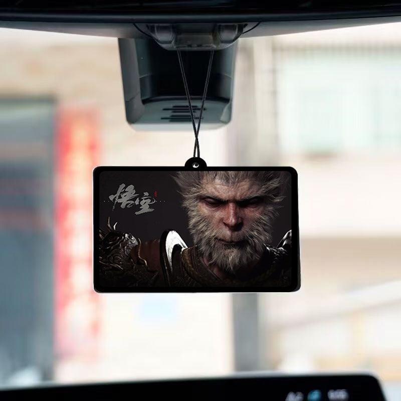 Car Air Freshener Black Myth Goku Game (5 Pieces) Eliminate odor-causing straps in your car and decorate your car with double-sided car air fresheners for a light scented atmosphere