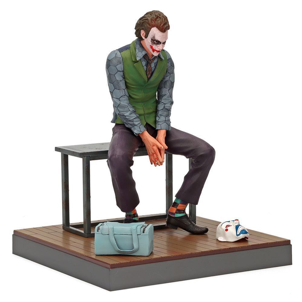 New Creation No Trace Gel 28cm Gotham Joker Decoration Roof Heathrow Suicide Squad Joker Classic Car Ornament