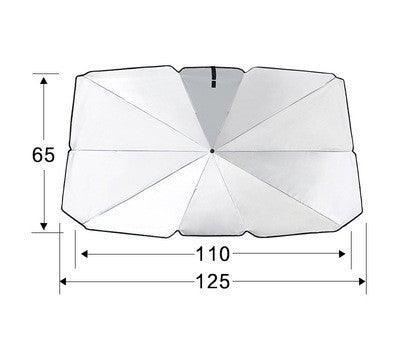 Car Sunshade, Light Car Sunshade, Folding Umbrella, Easy to Install, Convenient to Store, Light Blocking, Heat Blocking, Car Windshield Cover, Privacy Protection, UV Protection, Heat Protection, Storage Pouch Included