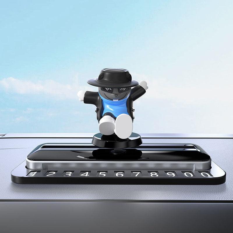 New car decorations, car accessories, cool dogs, car skateboard swing screen, central control screen decoration, car interior decoration, swing animation