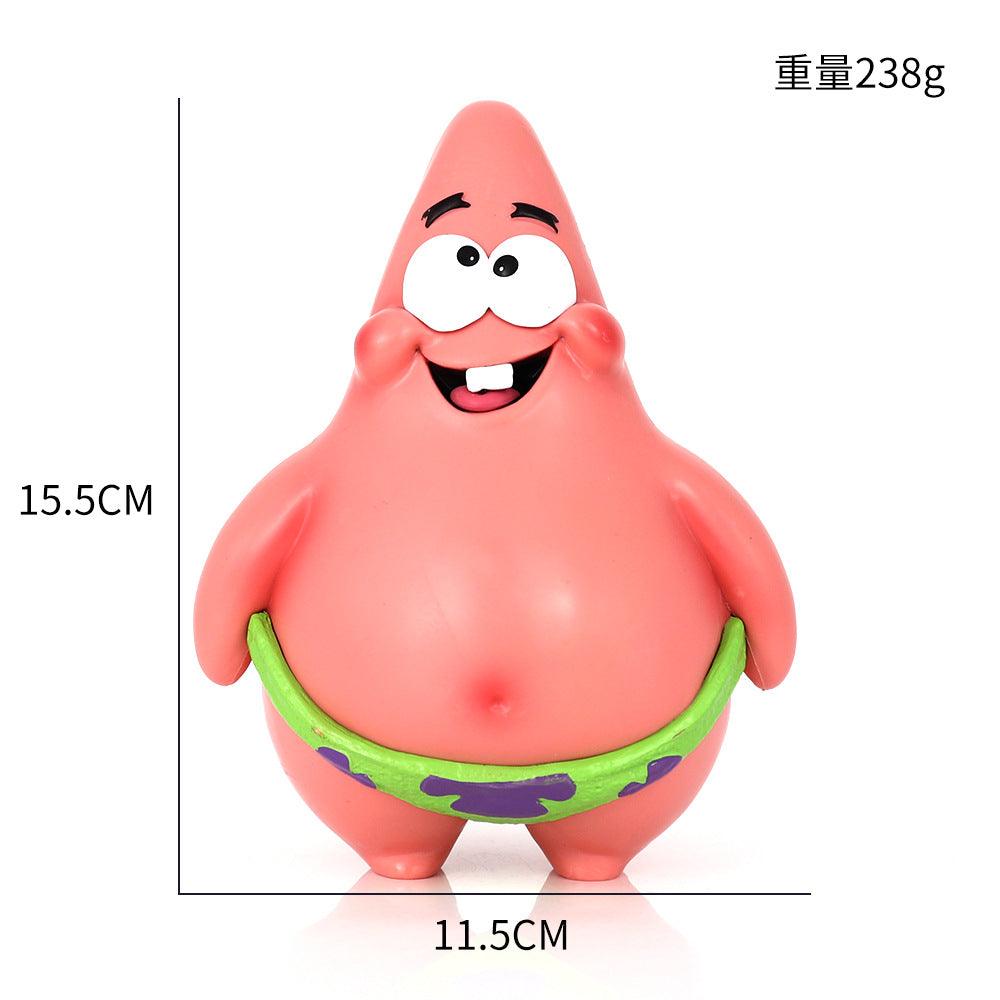 Car Figure Spongebob Anime Figure Patrick Star Figure Car Desktop Cartoon Model