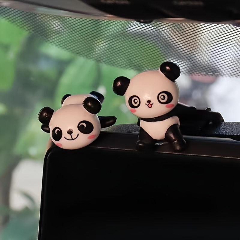 Car decorations | Stand, panda, car mount, car interior decoration, cute, ornaments, accessories, original, set of 8