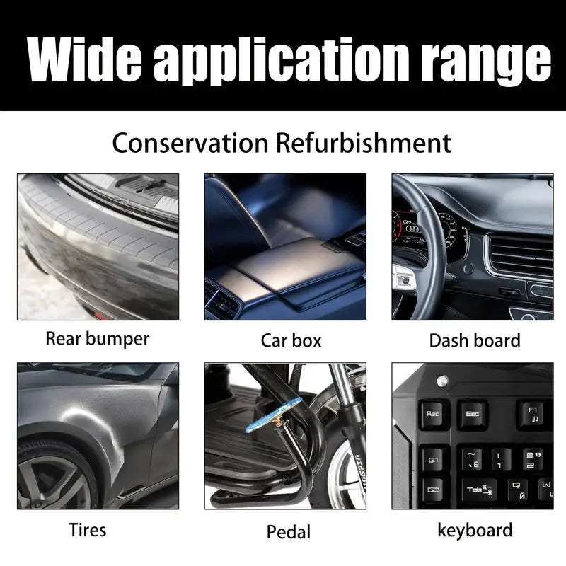 Vehicle plastic renovation agent, automotive interior coating agent, instrument panel repair agent, plastic leather polish agent