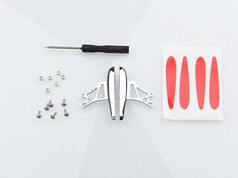 Automobile modified tail fin small tail fin carbon fiber texture, punch-free personalized modified mini constant wind fin carbon fiber