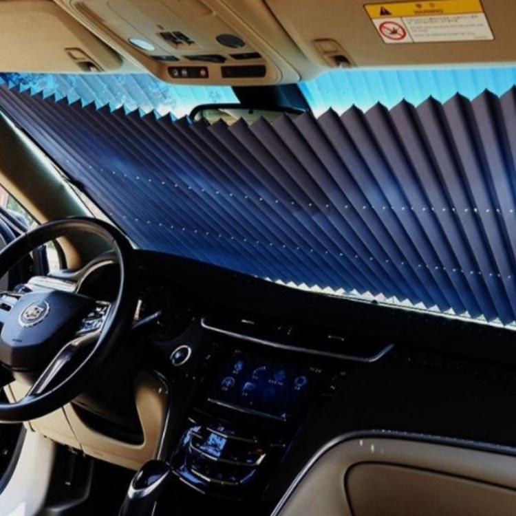 Car shade, car front cover, automatic stretch, foldable, car sunshade, sunscreen, UV protection, car supplies, light blocking, heat insulation, suction cup, heat protection, no need to remove, convenient item