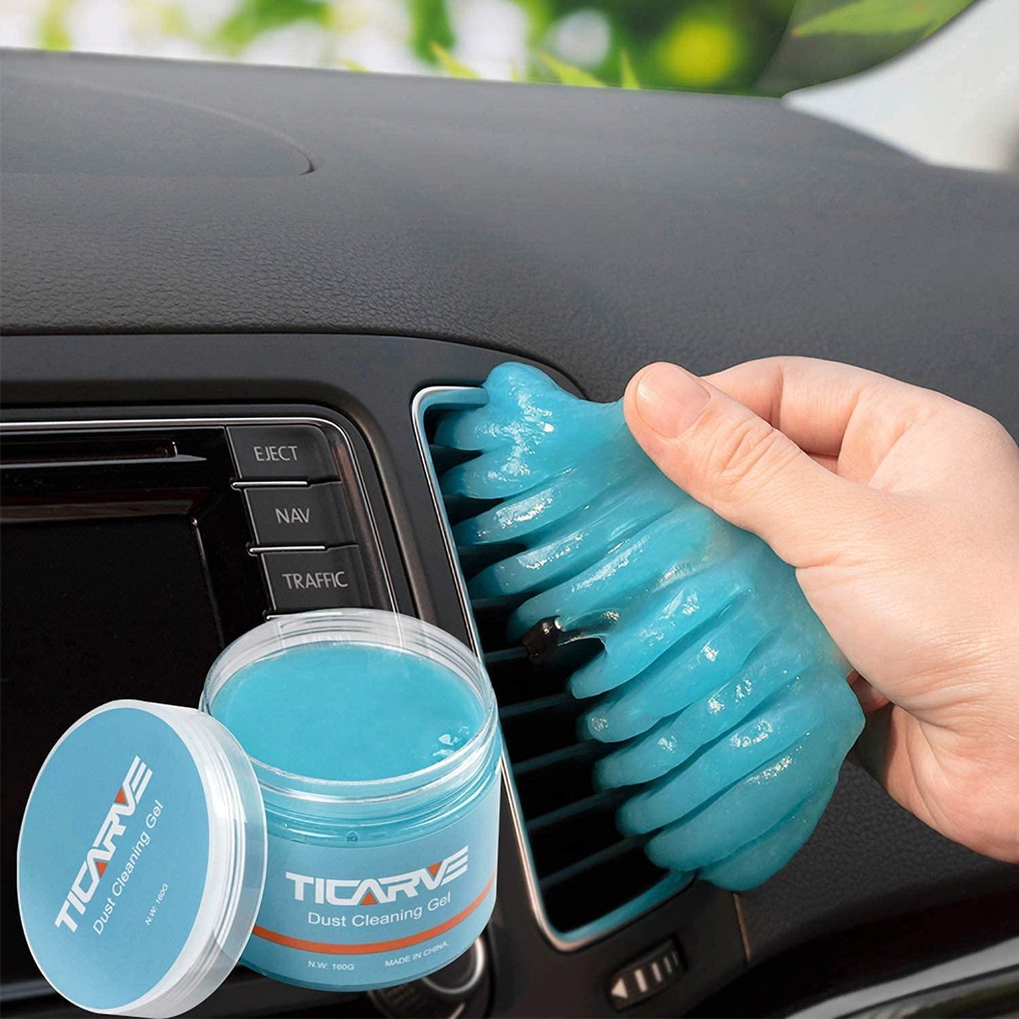 Sticky cleaner, car interior cleaning, cleaning gel, car air conditioner, cleaning supplies, gaps, dirt, adsorption, dust removal magic, gel cleaner cleaning