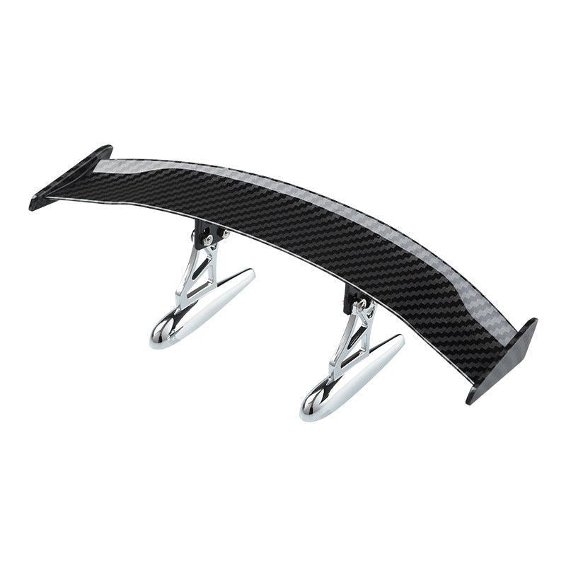 Automobile modified tail fin small tail fin carbon fiber texture, punch-free personalized modified mini constant wind fin carbon fiber