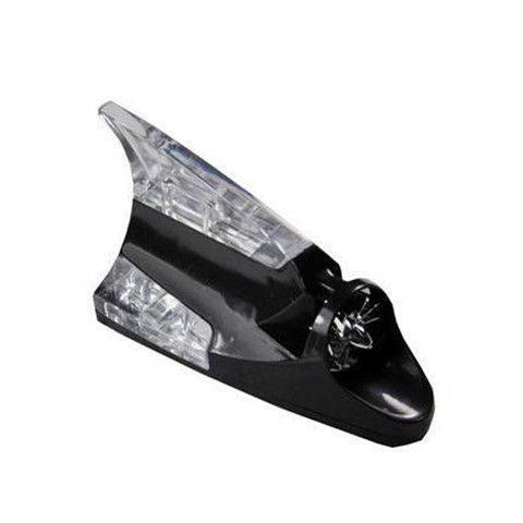 Shark fins rotate and light up with the power of the wind Colorful decorative lights Prevent car rear-end collisions