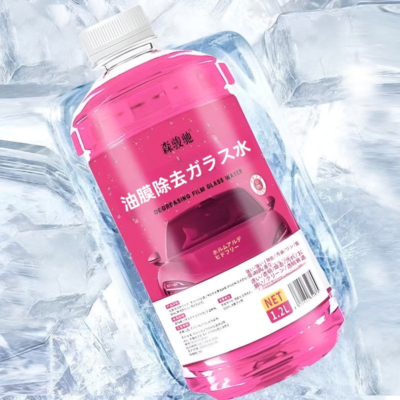 油膜除去ガラス水 ｜強力油膜クリーナー 車用フロントガラス洗浄液 撥水効果でクリアな視界