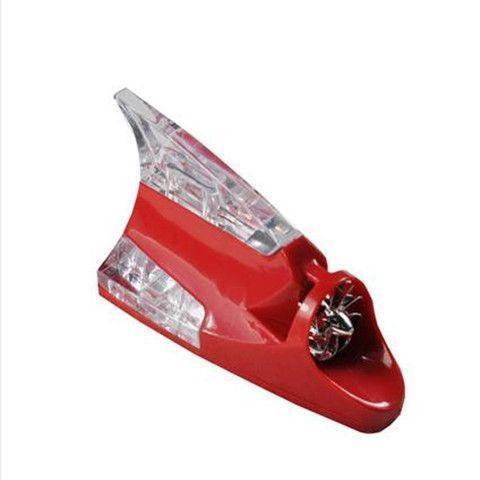 Shark fins rotate and light up with the power of the wind Colorful decorative lights Prevent car rear-end collisions