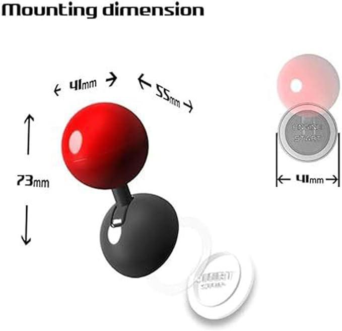 Car One Click Start Button Joystick, Push Start Button Cover, Car Engine Start Stop Button Control Lever 