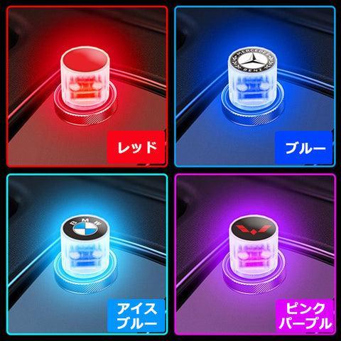 USB 飾り 自動車用ムードランプ LED レインボー 3個入 車用品