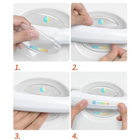 Color laser car mark door handle sticker protection film (scratch prevention)