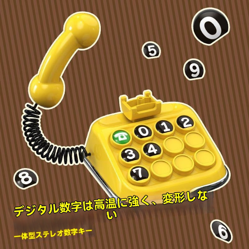 【レトロ風】ミニ仮駐車番号プレート｜電話型デザインでおしゃれ＆便利！
