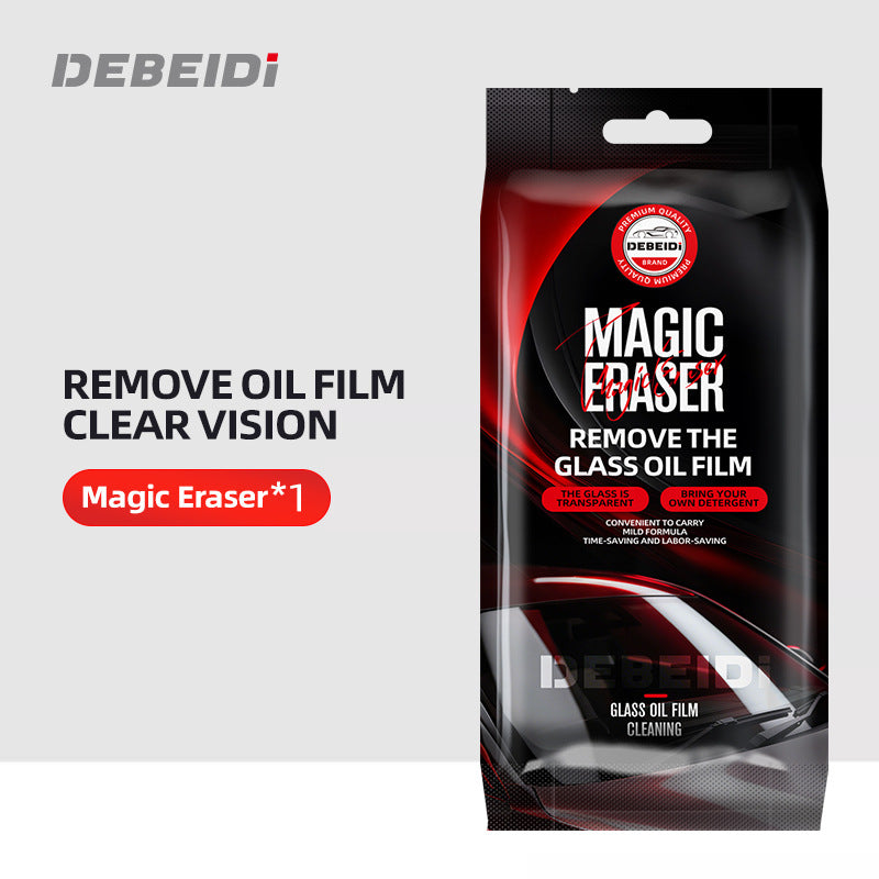 デベディ 車用ガラス油膜除去スポンジ 魔法のクリーナー 強力洗浄 自動洗剤付き ガラスクリーニング神器